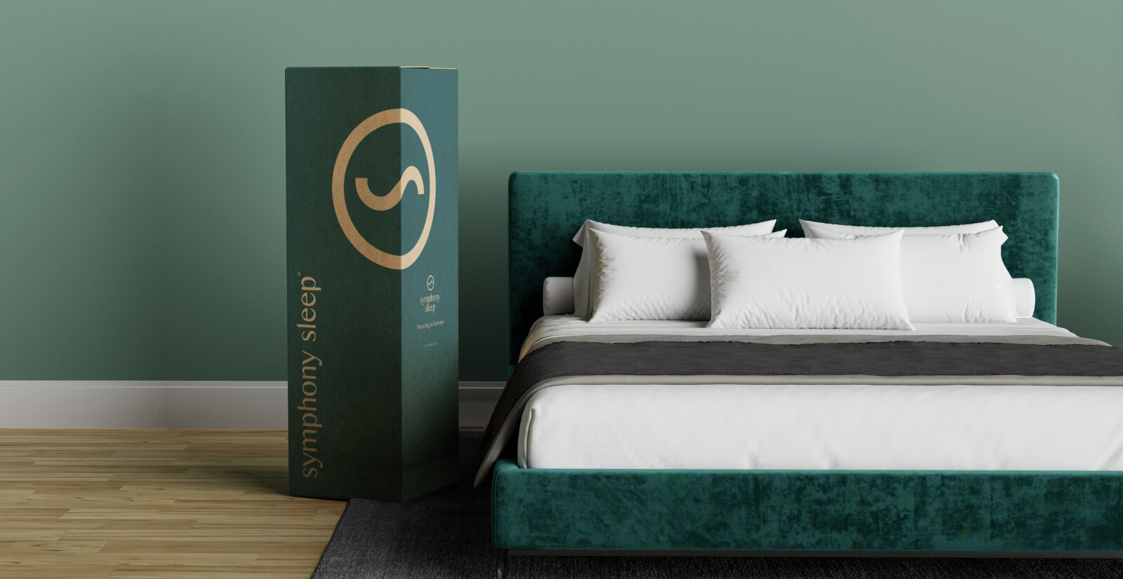 DD.NYC® designed brand identity and packaging for Symphony Sleep - Innovative Sleep Technologies