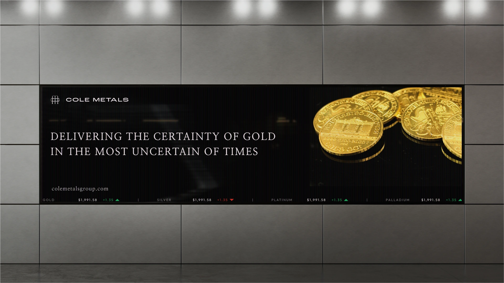 Cole Metals Group Branding & Website by DD.NYC®