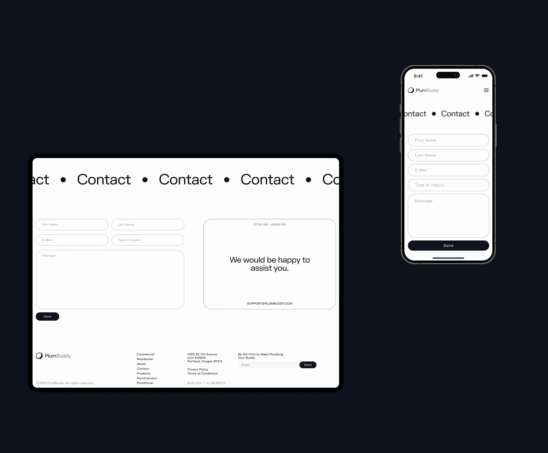 PlumBuddy Industrial Branding & Website by DD.NYC®