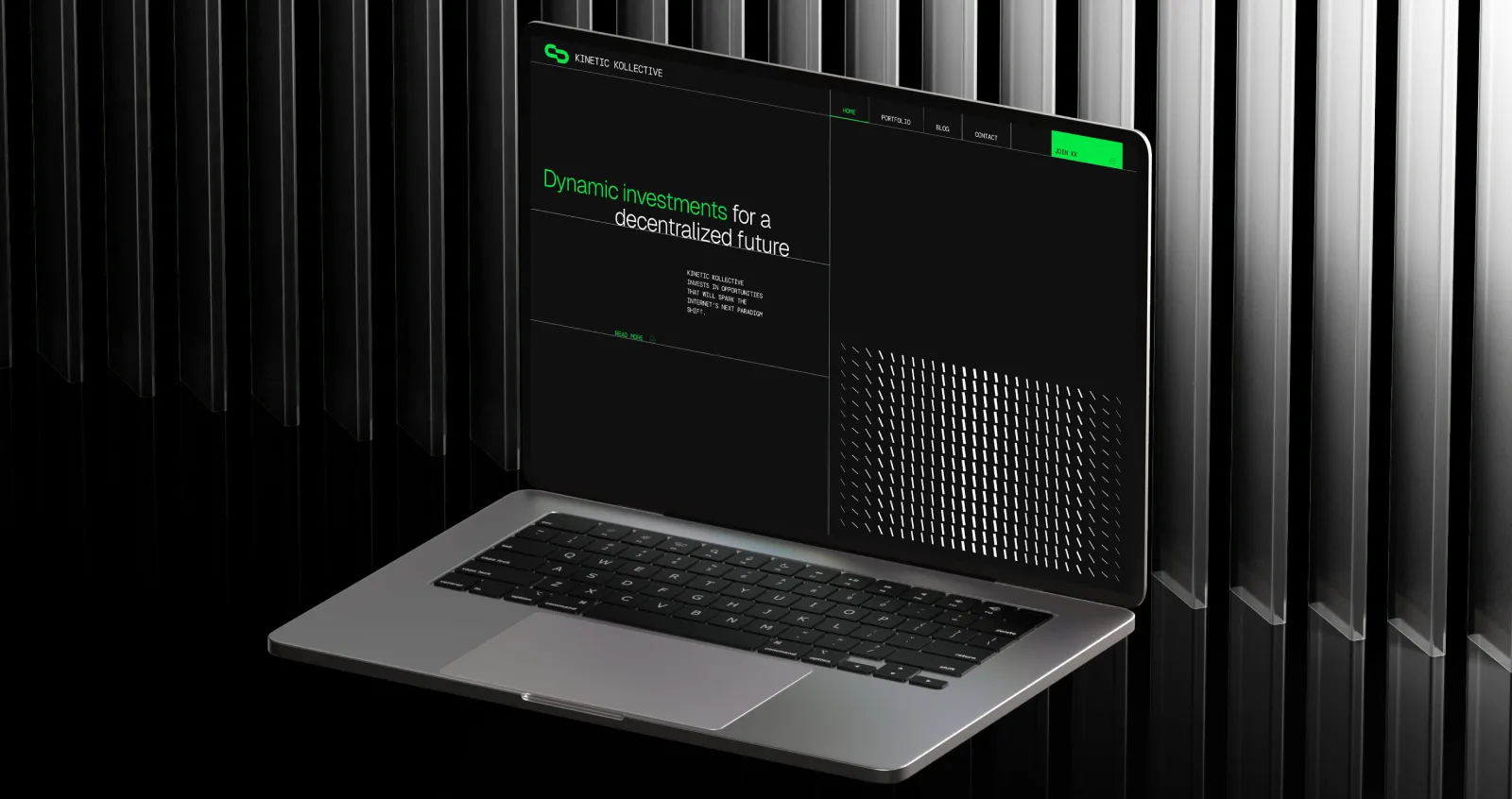 Kinetic Kollective Crypto Financial Branding & Website from DD.NYC®