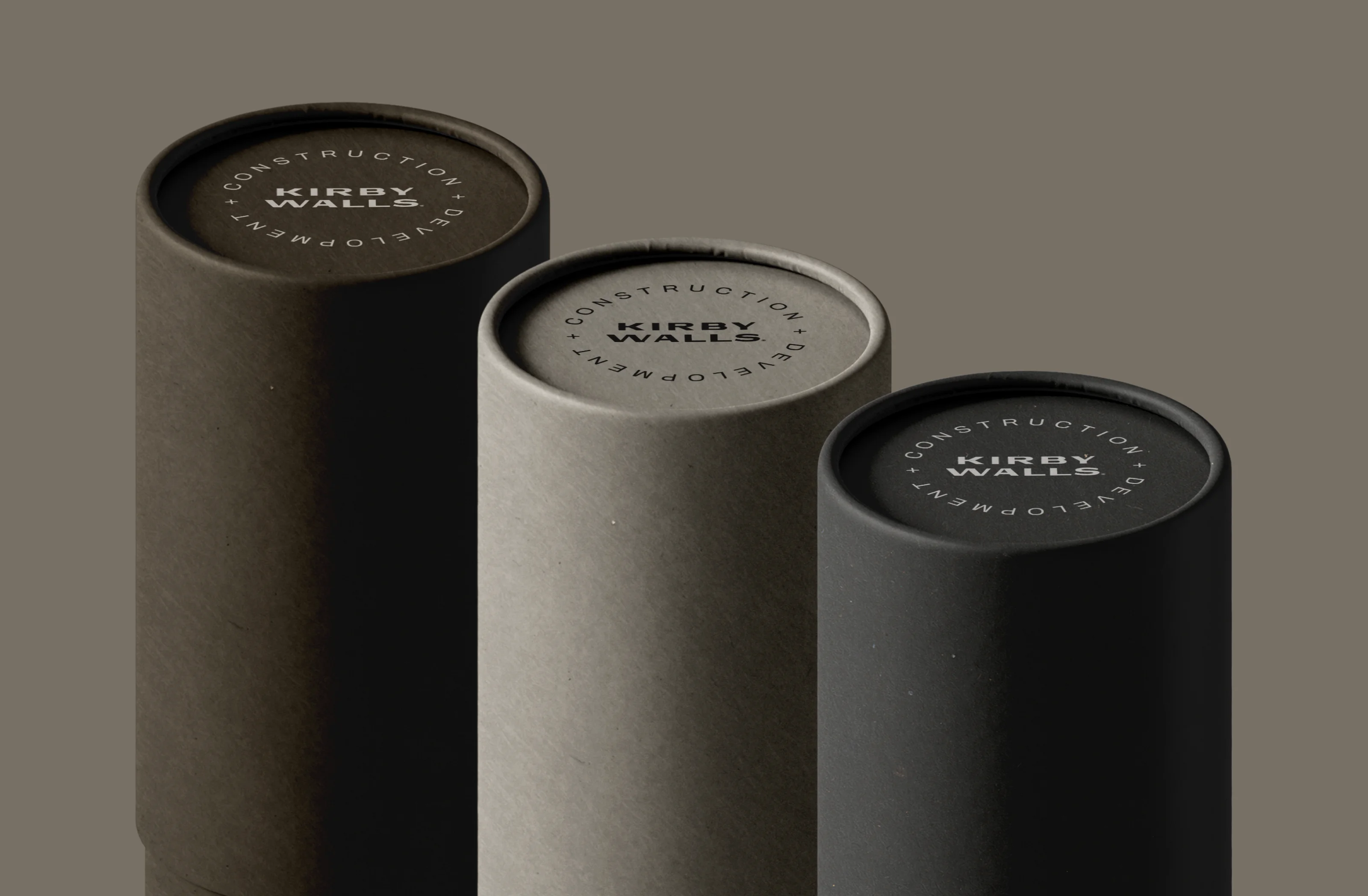Kirby Walls Custom Builders Branding and Packaging Design by DD.NYC®️