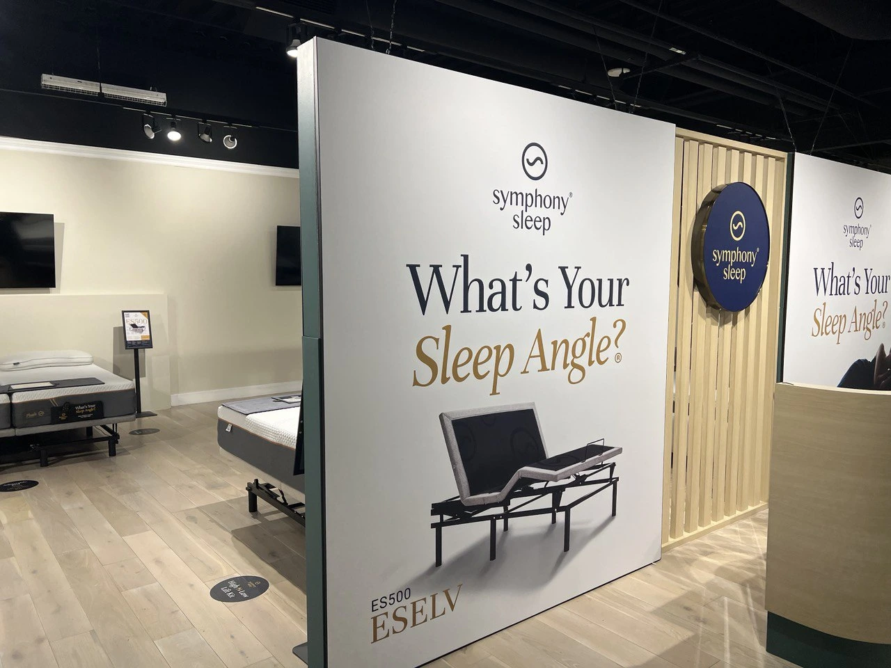 Symphony Sleep bed and mattress branding, web design, showroom design by DD.NYC® best design agency.