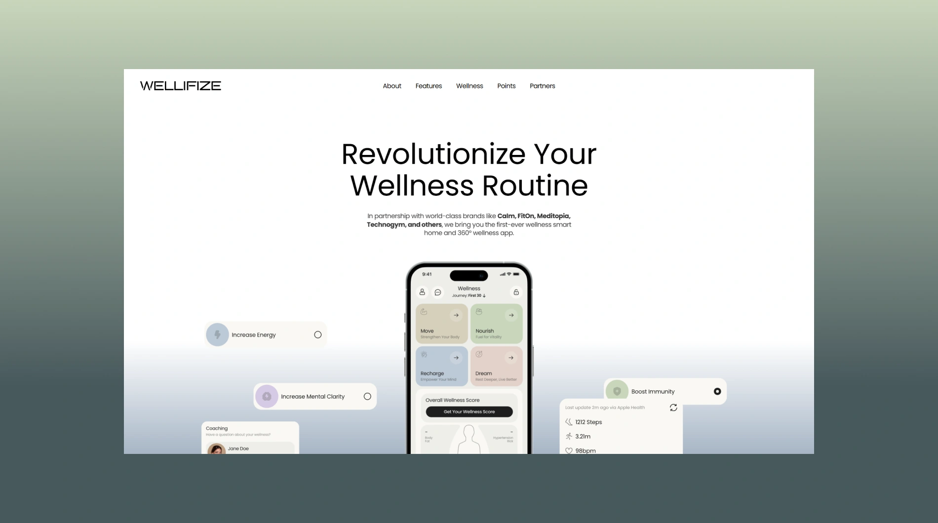 WELLIFIZE Branding, Web Design & App UI/UX by DD.NYC®