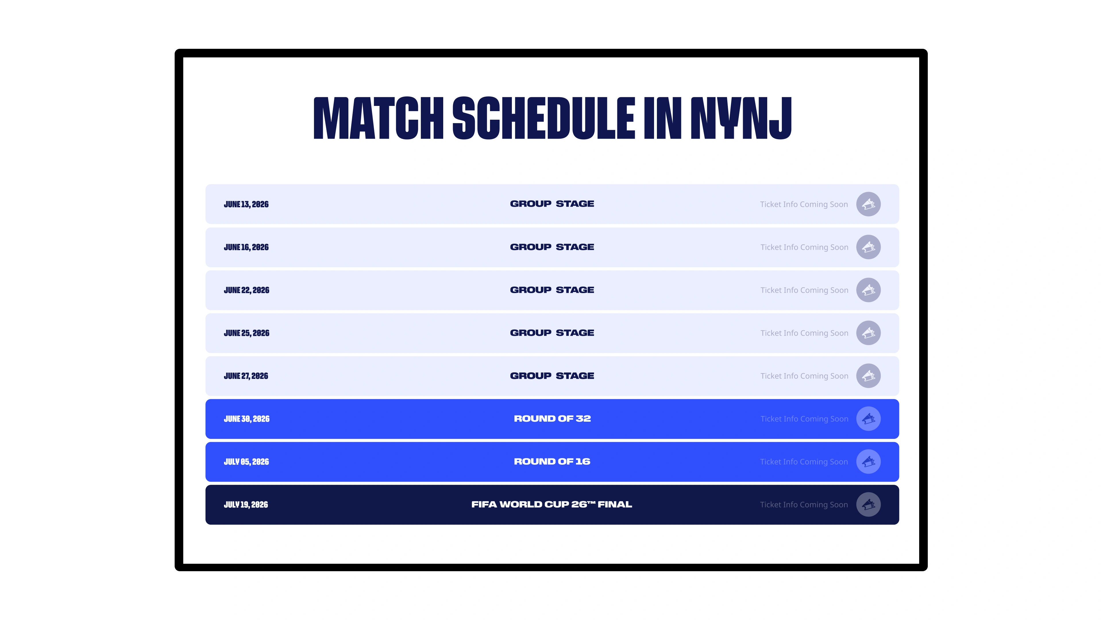 FIFA World Cup 2026™ NYNJ Website Design by DD.NYC