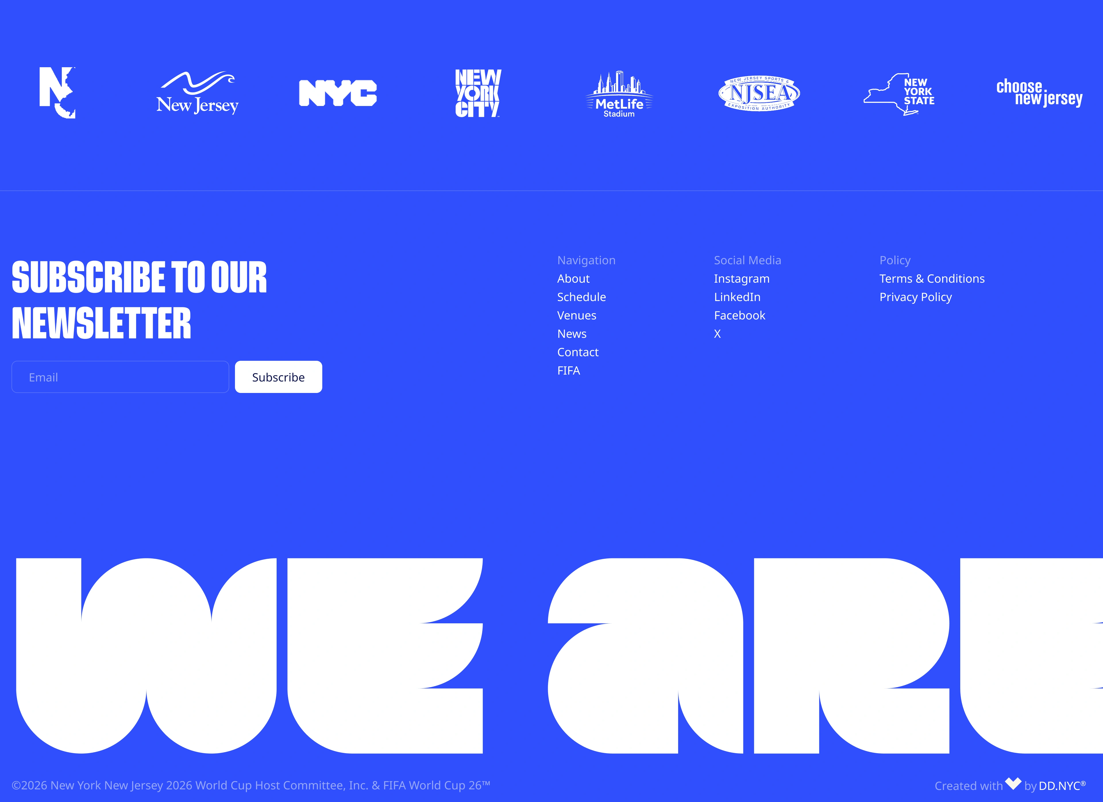 FIFA World Cup 2026™ NYNJ Website Design by DD.NYC