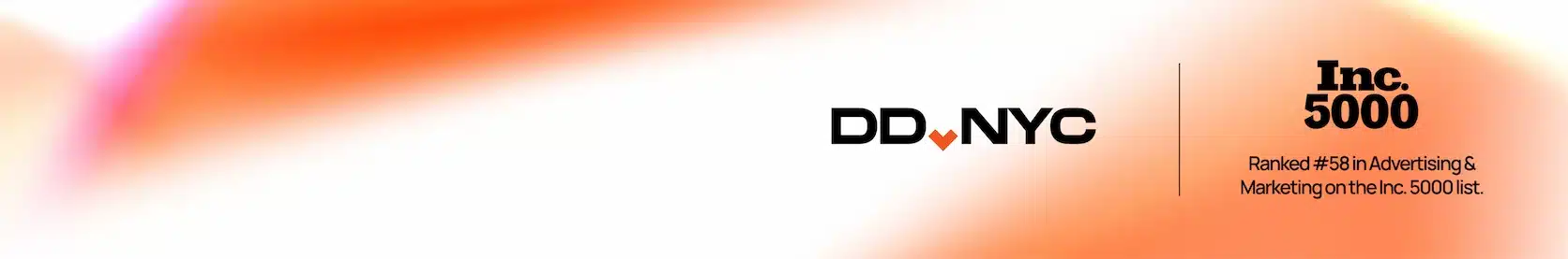 Inc.5000 DD.NYC® Branding and Web Design New York Agency wins #58 place on America's fastest growing companies list