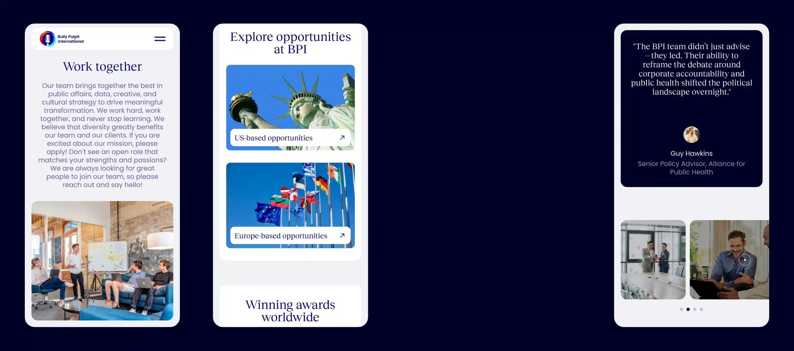 BPI - Bully Pulpit International Global Communication PR Agency - Website Designed & Developed by DD.NYC®