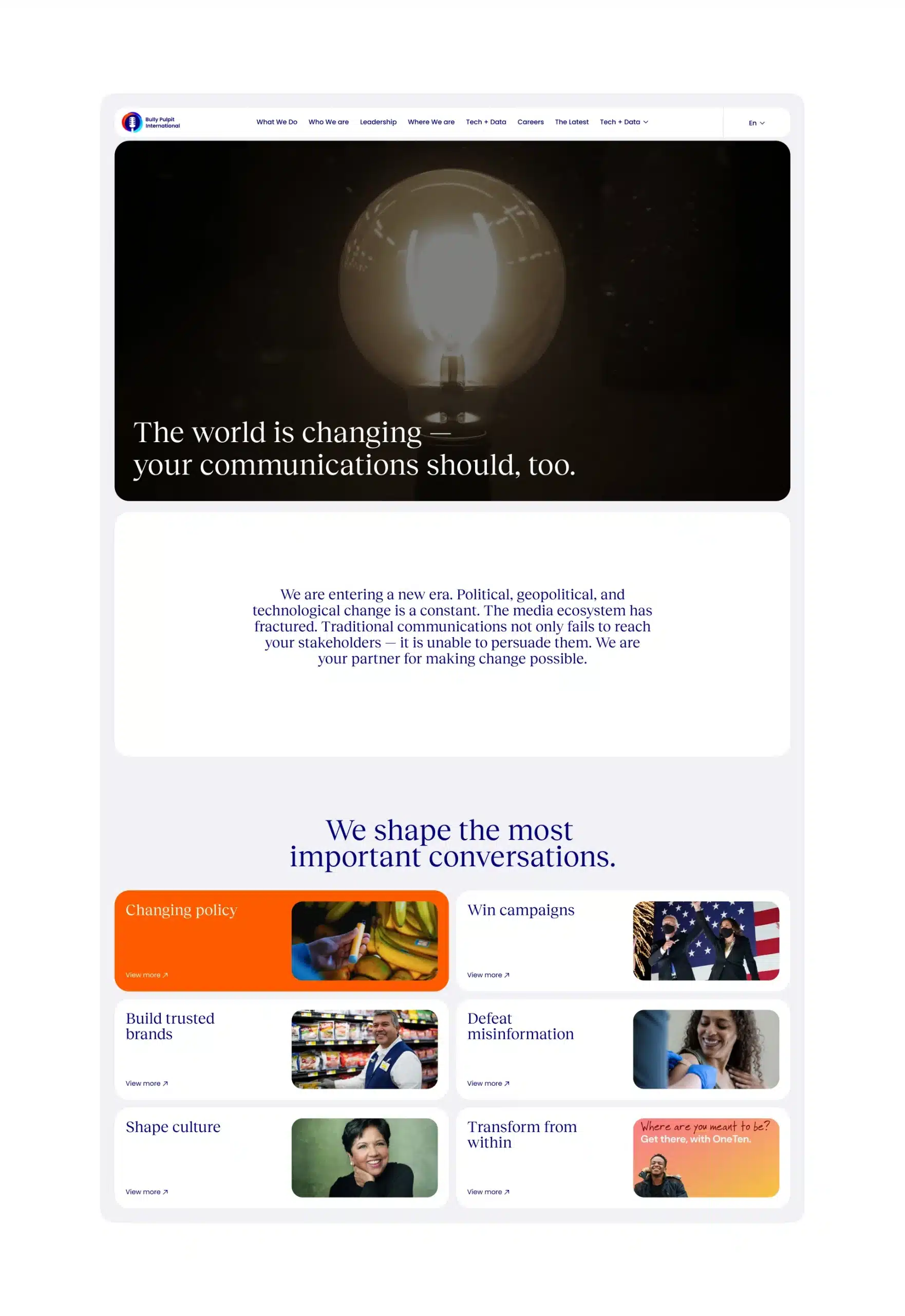 BPI - Bully Pulpit International Global Communication PR Agency - Website Designed & Developed by DD.NYC®
