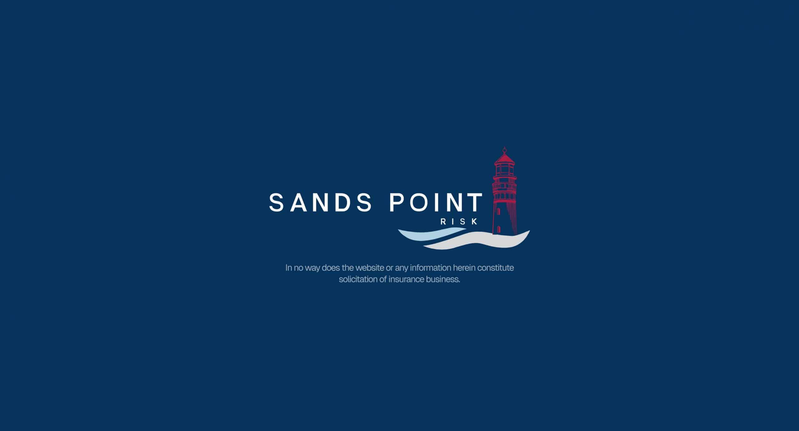 Sands Point Risk, a specialized insurance platform in the financial risk sector designed by DD.NYC®