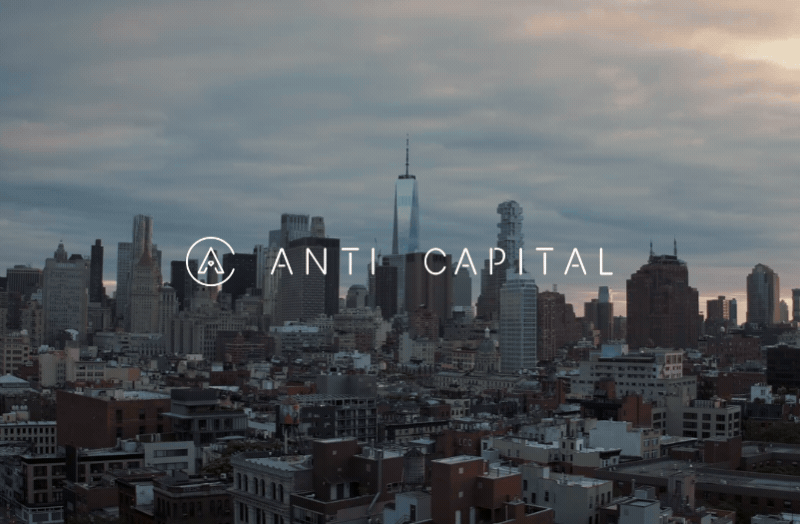 Anti Capital investment firm website designed by DD.NYC®