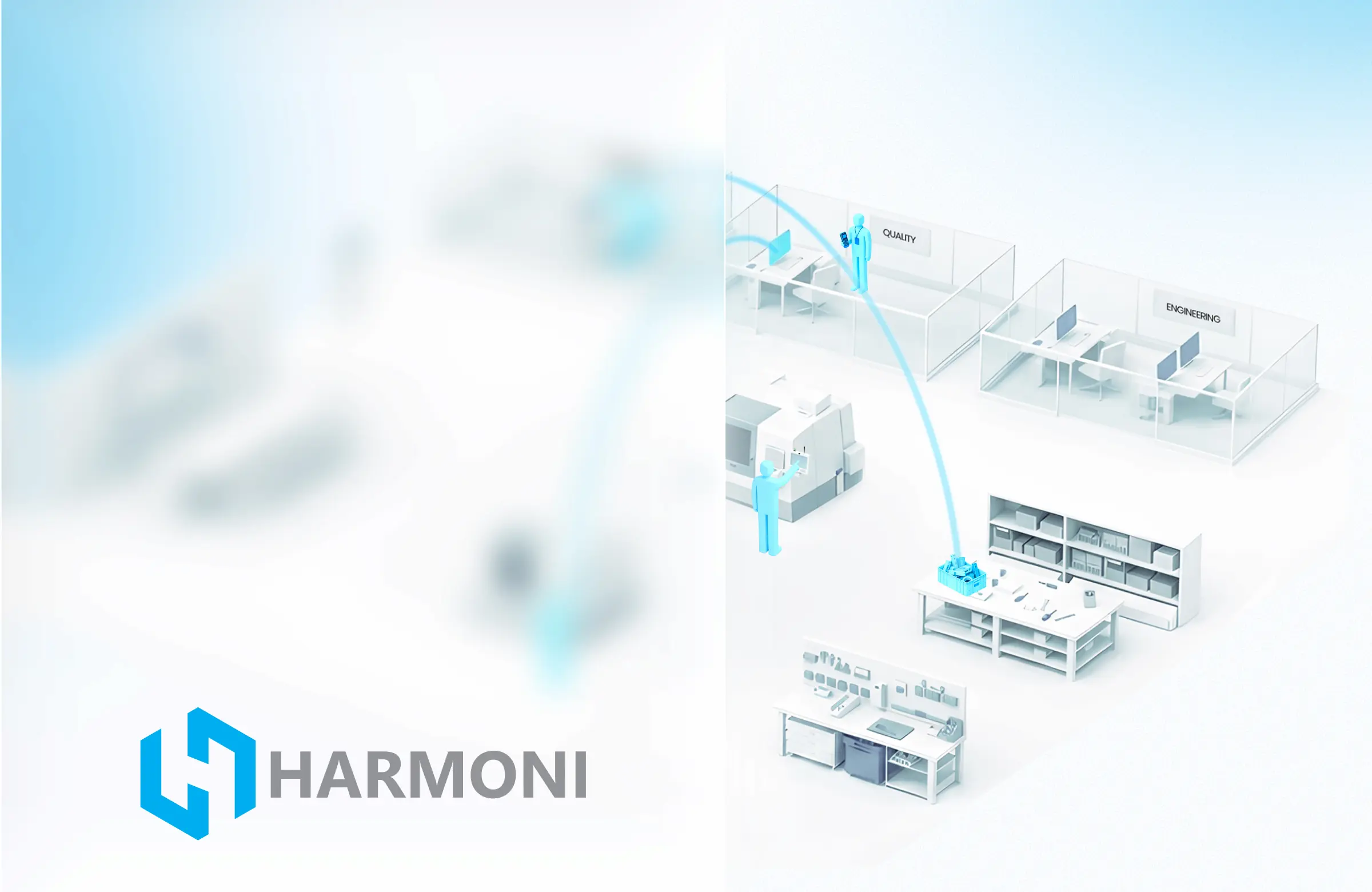 Harmoni factory orchestration platform homepage - manufacturing website design by DD.NYC®