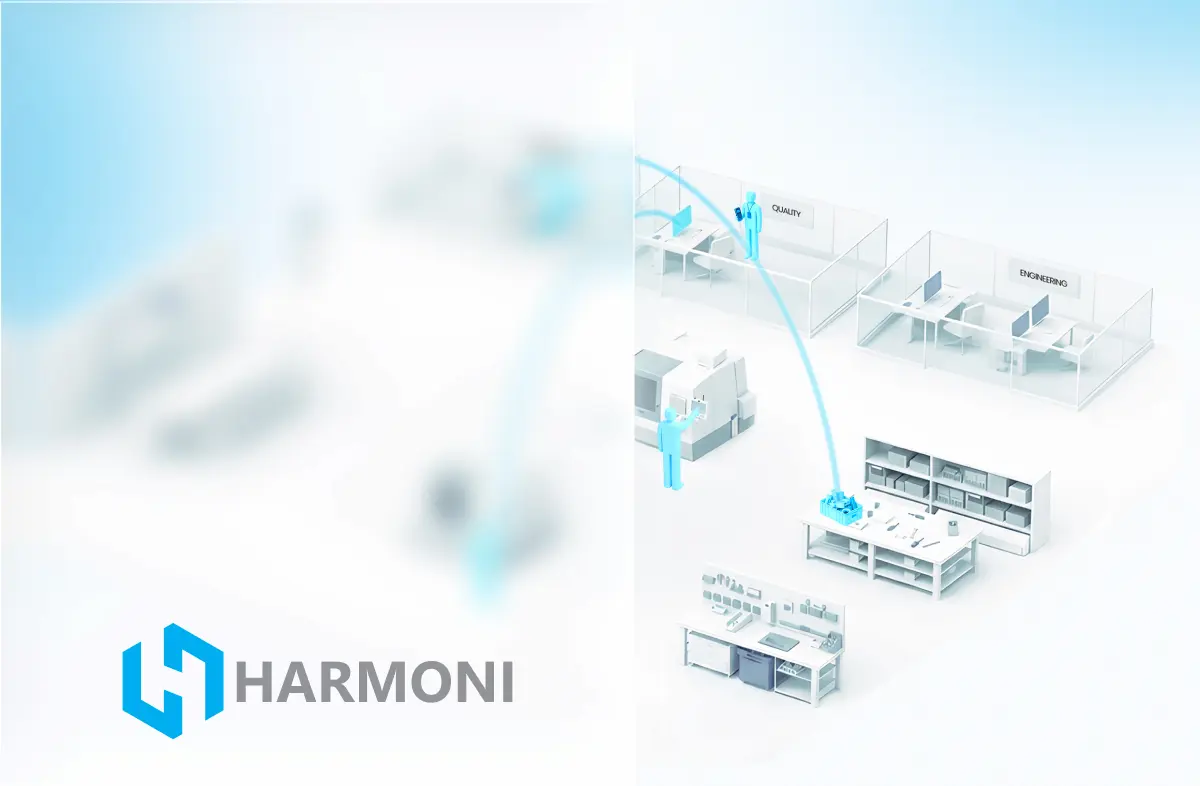 Harmoni factory orchestration platform homepage - manufacturing website design by DD.NYC®